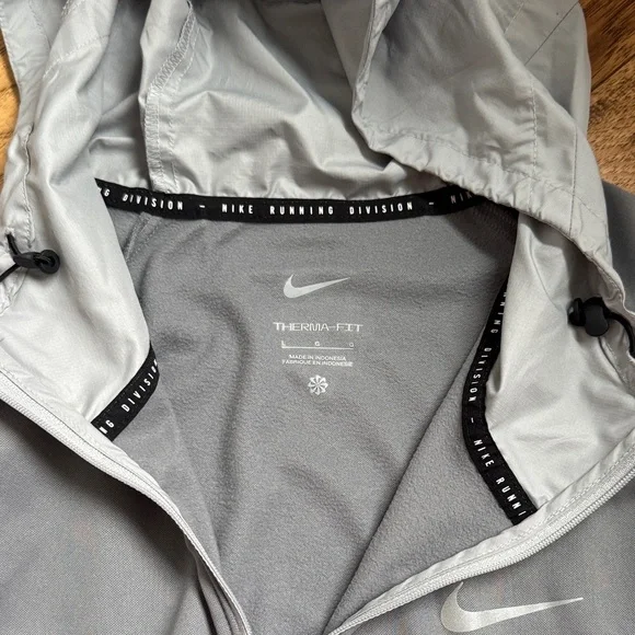 Nike Windrunner Men's Therma-fit Hooded Jacket Gray L - Picture 2 of 6